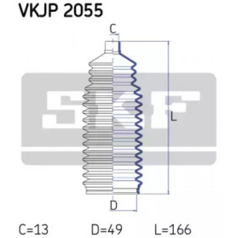 VKJP 2055 SKF - Пильовик привідного валу